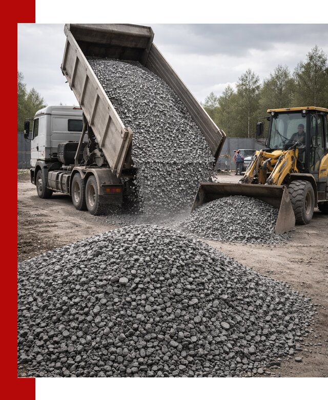 Доставка и продажа щебня гранитного в Уфе
