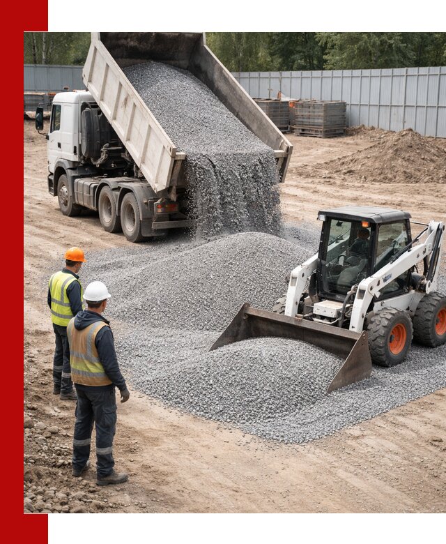 Доставка и продажа гранитного щебня фракции 0-5 в Уфе