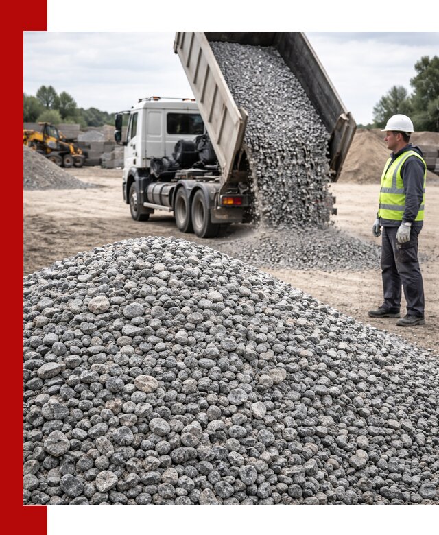 Доставка и продажа гранитного щебня фракции 5-20 в Уфе