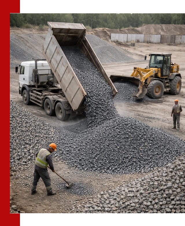 Щебень габбро-диабаз фр. 5-20 с доставкой в Уфе