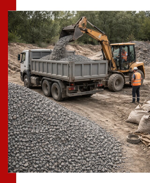 Доставка гравийного щебня в Уфе оптом и в розницу
