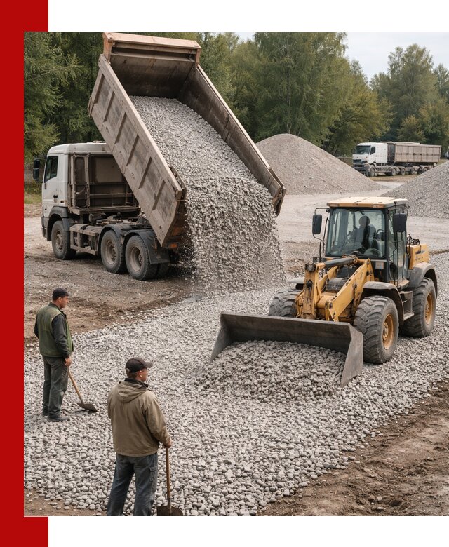 Купить гравийный щебень фракция 20-40 в Уфе с доставкой