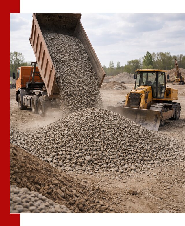 Доставка гравийного щебня фракции 40-70 в Уфе