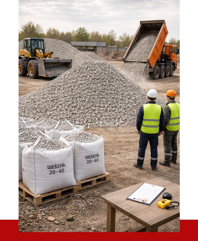 Известняковый щебень 20-40 в Уфе от 2158 р. ПРОНЕРУДУфа