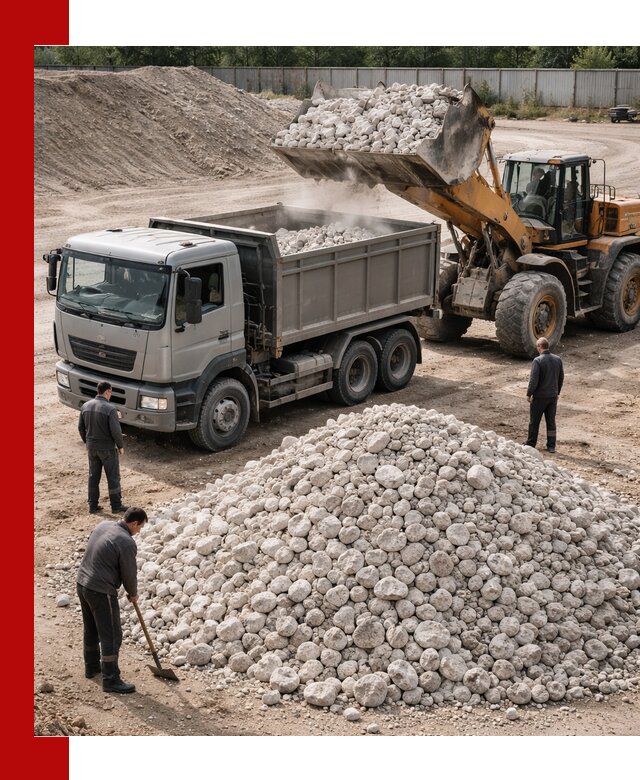 Известняковый щебень фракция 70–150 с доставкой в Уфе