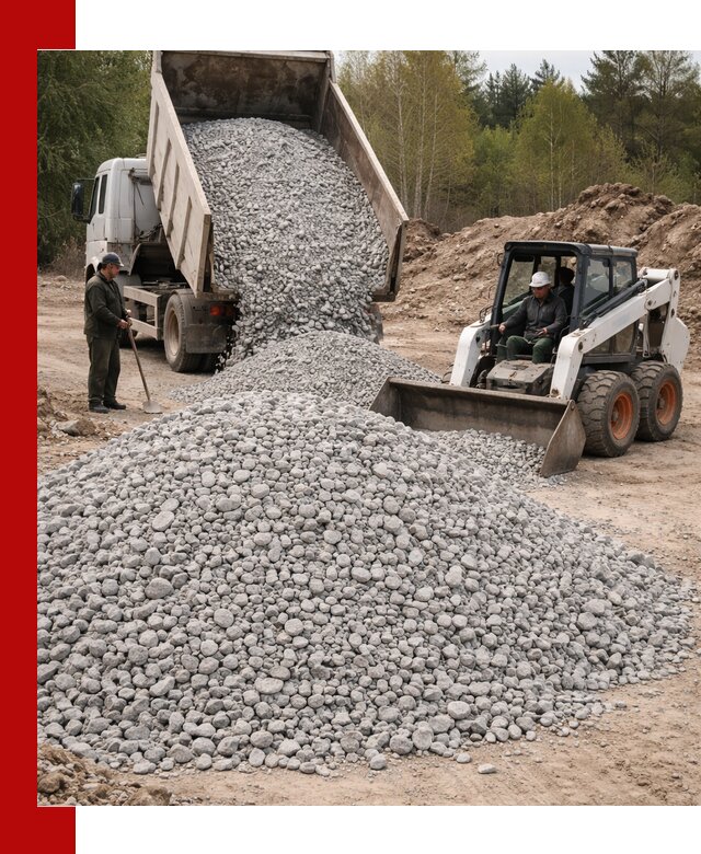 Доставка доломитового щебня в Уфе напрямую от карьера