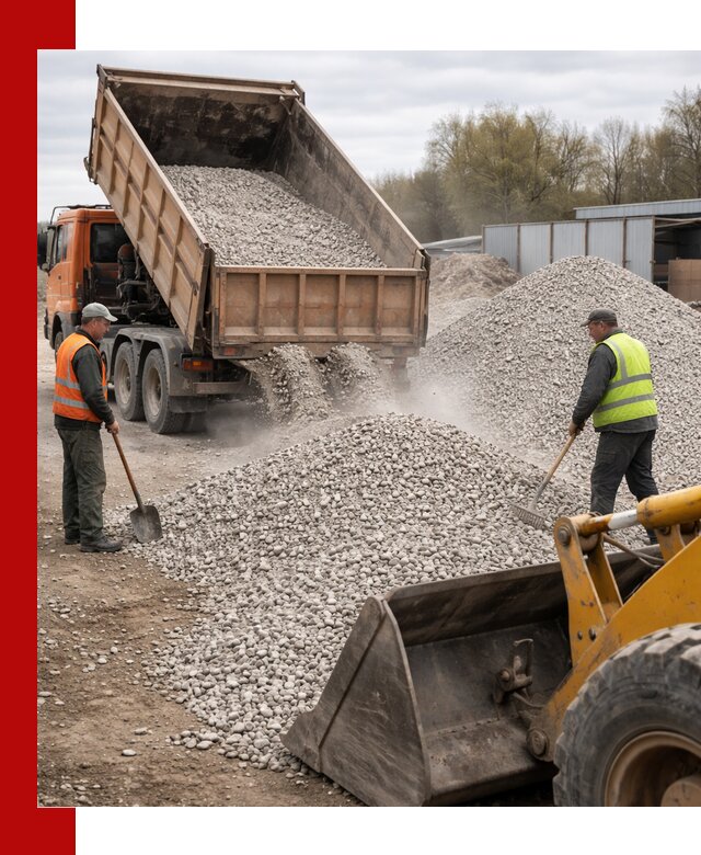 Доломитовый щебень фракции 5-20 с доставкой в Уфе