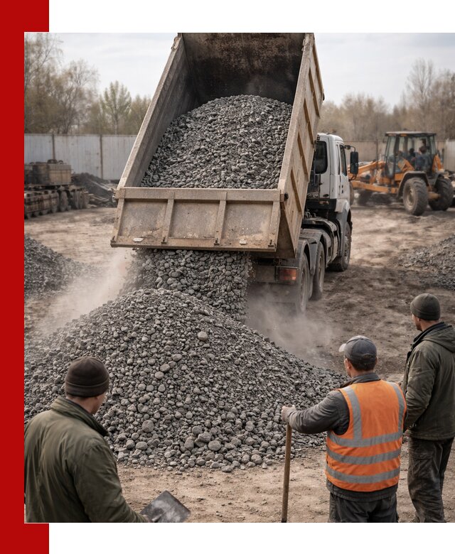 Доставка шлакового щебня в удобные сроки по выгодной цене в Уфе