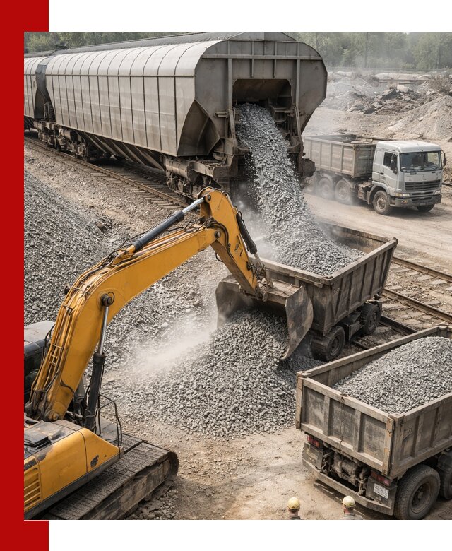 Доставка железнодорожного щебня в Уфе крупными партиями быстрого отгруза