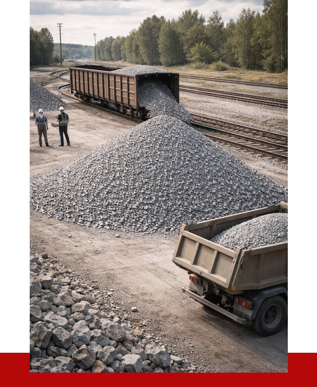 Железнодорожный щебень 20-60 в Уфе от 1747 р. | ПРОНЕРУДУфа