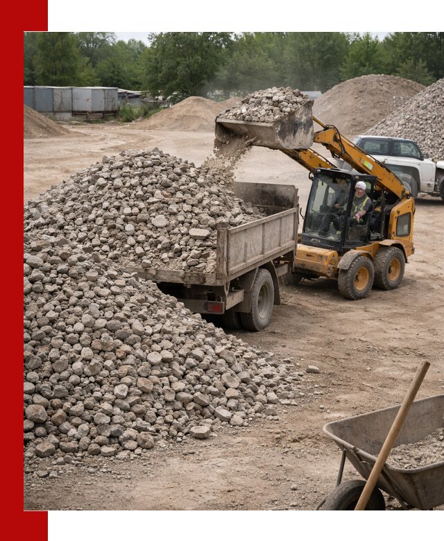 Доставка вторичного щебня в Уфе для строительных работ
