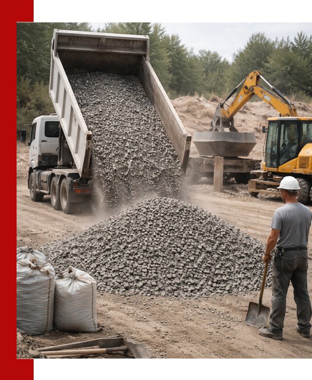 Доставка и продажа бетонного щебня в Уфе