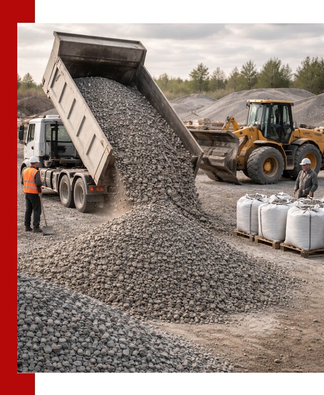 Бетонный щебень фракция 5–20 с доставкой в Уфе
