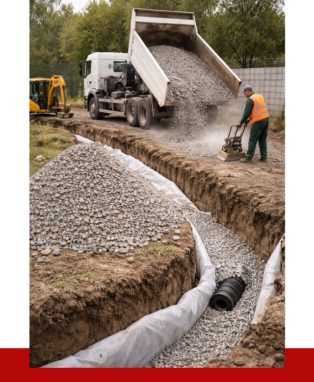 Щебень для дренажа в Уфе от 1901 р., ПРОНЕРУДУфа доставка