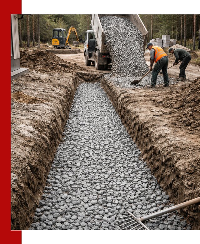 Щебень для дренажа с доставкой в Уфе высокого качества