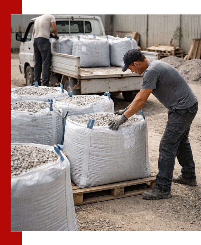 Доставка щебня в мешках по выгодным ценам в Уфе
