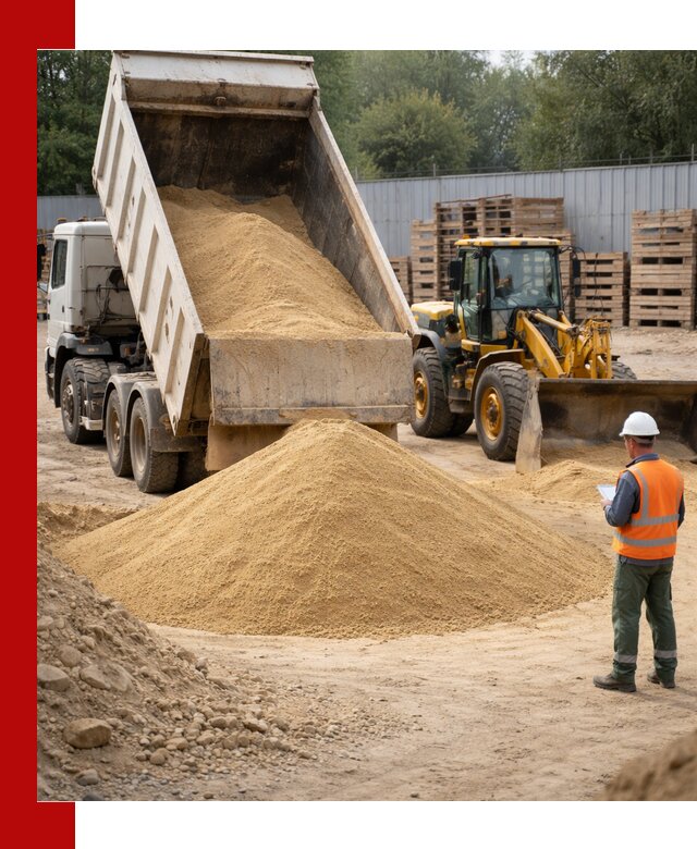 Доставка карьерного мелкозернистого песка в Уфе