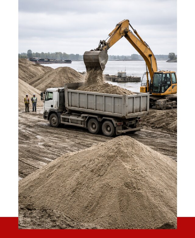 Купить речной песок навалом в Уфе от 1850 р., ПРОНЕРУДУфа