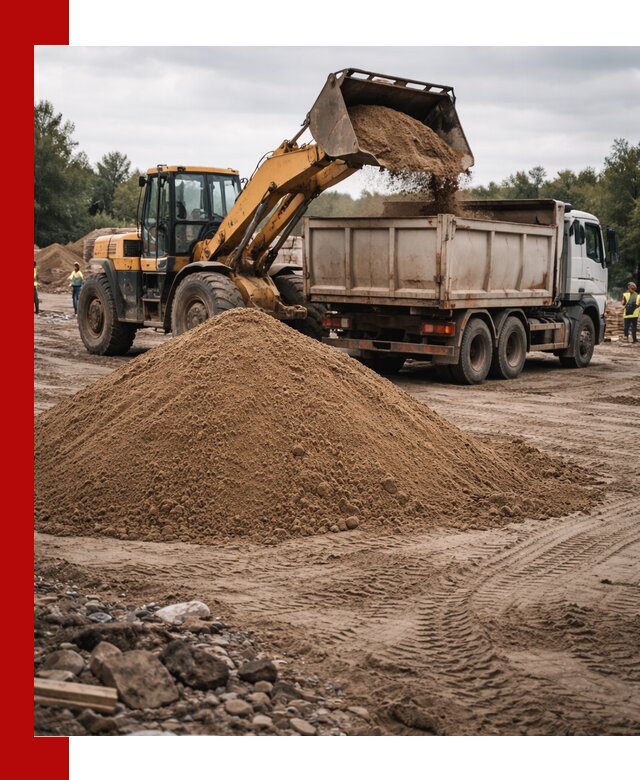 Доставка речного песка навалом в Уфе быстро и выгодно