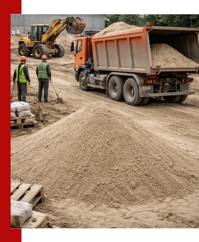Доставка и продажа мытого речного песка в Уфе