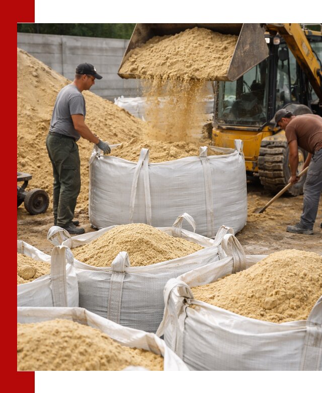 Поставка качественного песка для кладки в Уфе