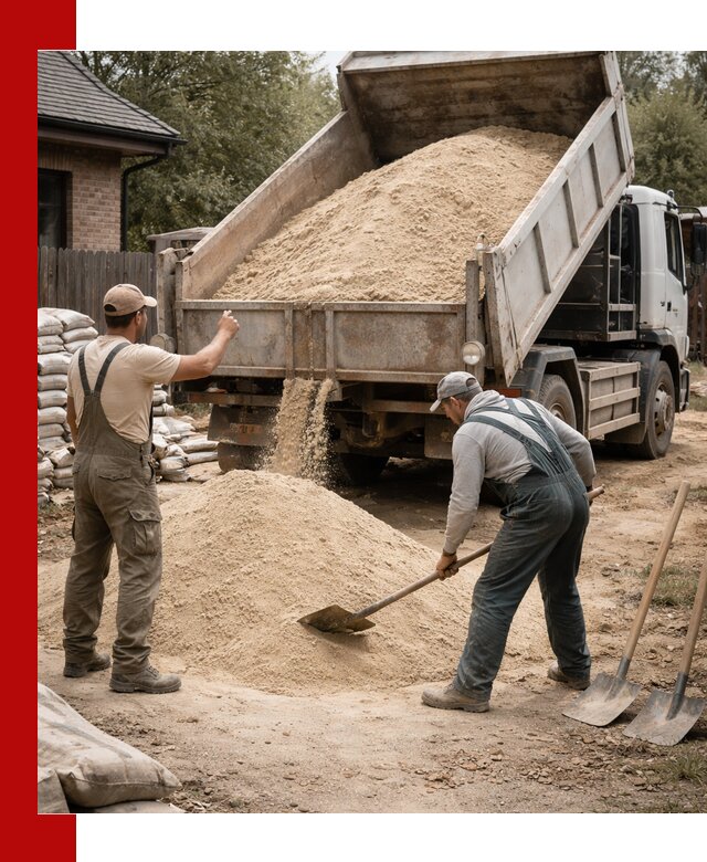 Песок для штукатурки с доставкой в Уфе качественный и чистый