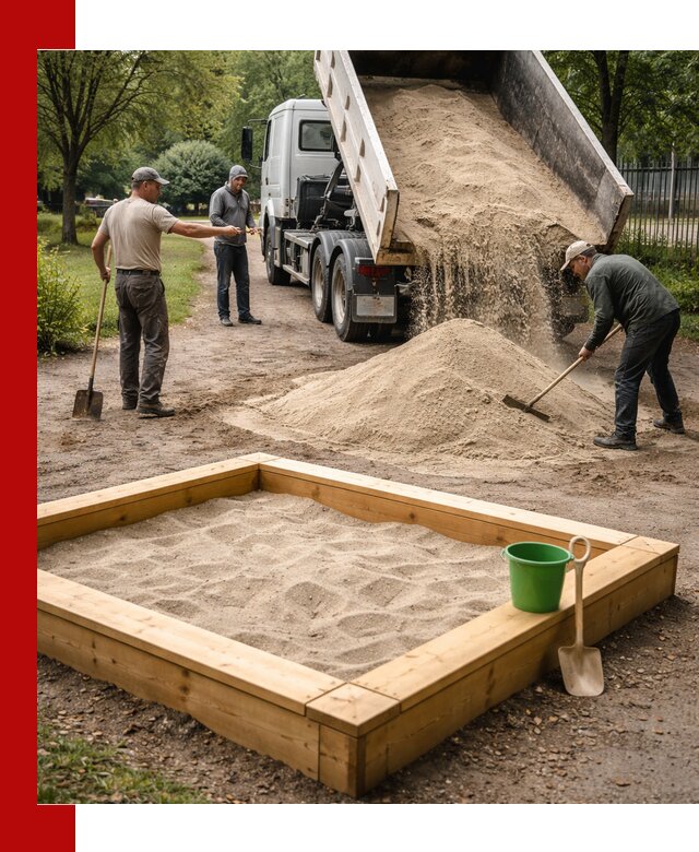 Песок для песочницы с доставкой в Уфе недорого и чистый