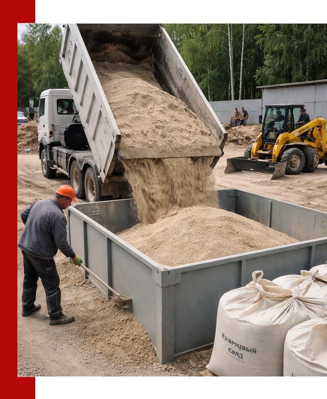 Кварцевый песок для фильтра в Уфе — доставка и качество