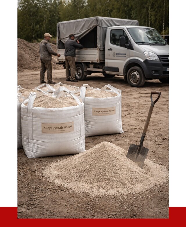 Кварцевый песок для пескоструя в Уфе от 4624 р. | ПРОНЕРУДУфа