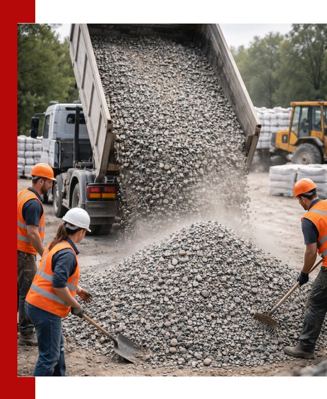 Доставка гравия и камня в Уфе оптом и в розницу