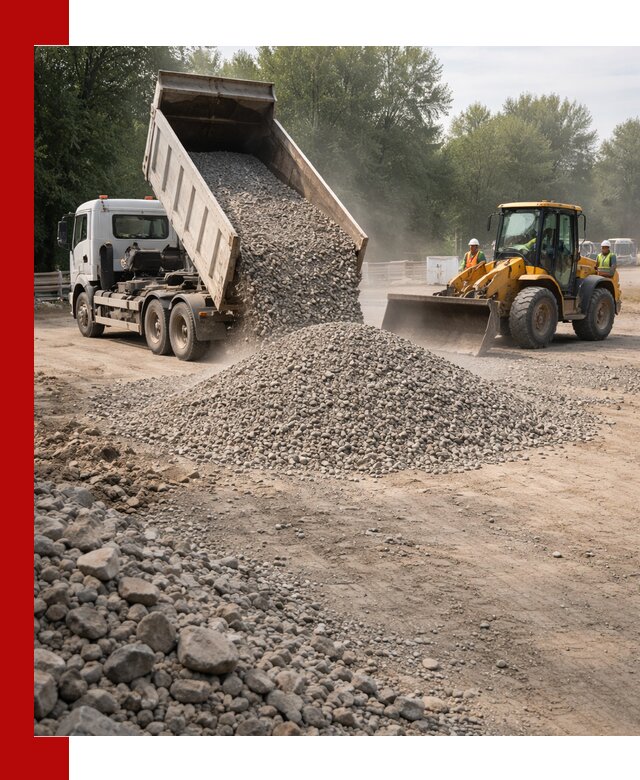 Гравий фракция 5–20 доставка в Уфе оптом и в розницу