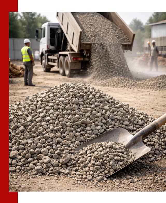 Доставка гравия фракции 20-40 в Уфе с самосвалами