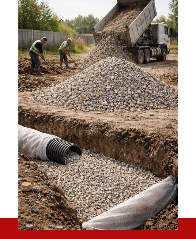 Гравий для дренажа в Уфе от 2261 р., доставка ПРОНЕРУДУфа