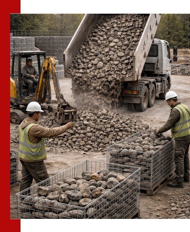 Камень для габионов фракция 100–201 в Уфе