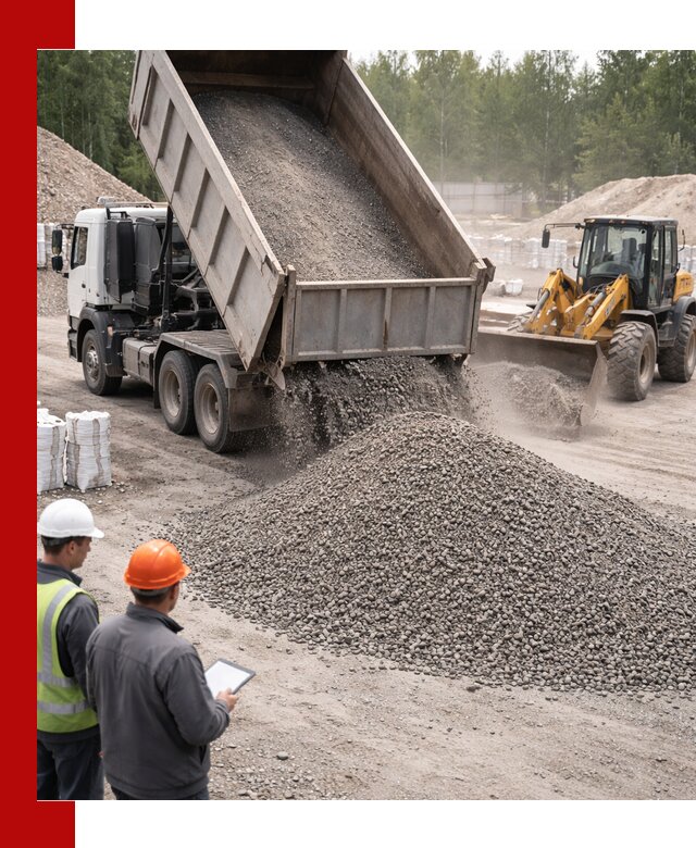 Доставка и продажа гранитного отсева 0-10 в Уфе