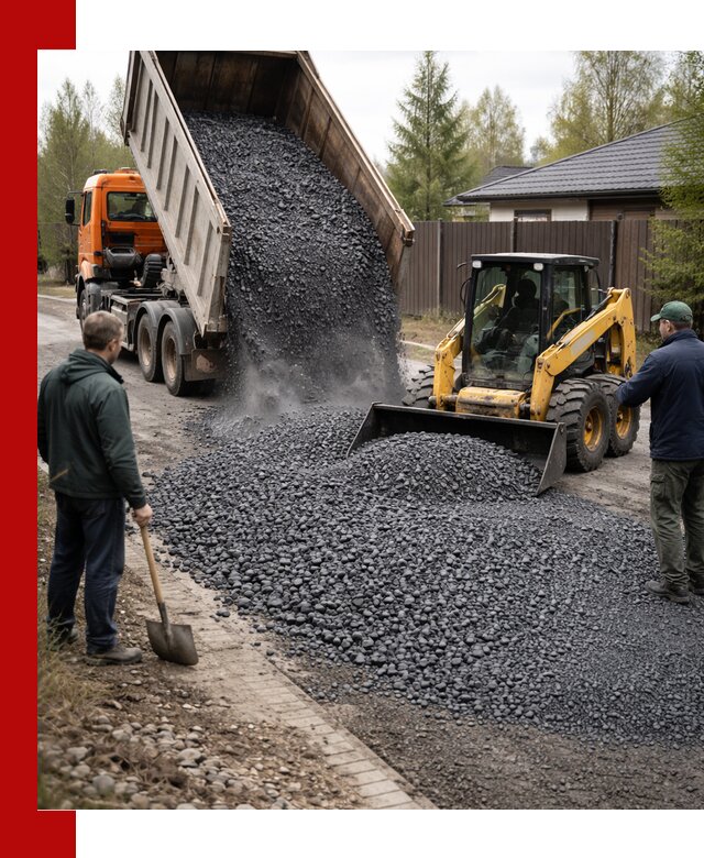 Крошка габбро с доставкой в Уфе для строительных работ