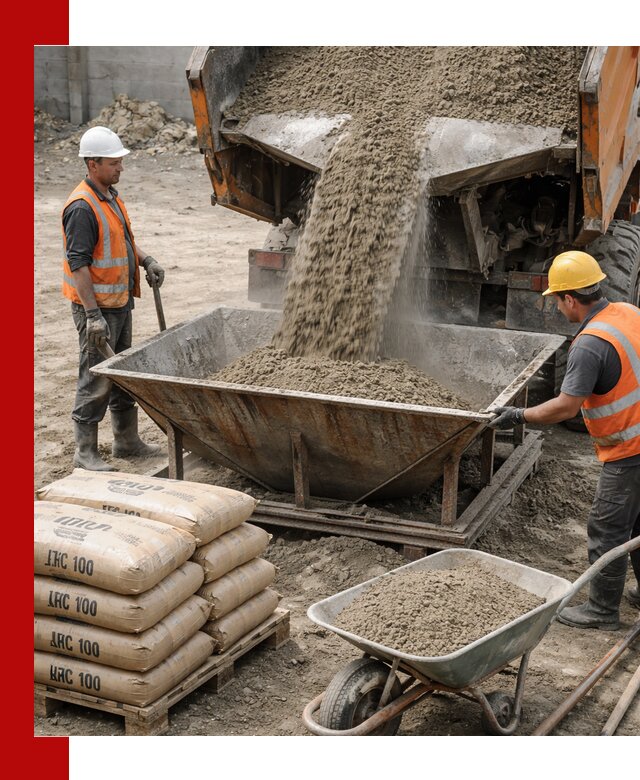 Доставка цементно-песчаной смеси М100 в Уфе