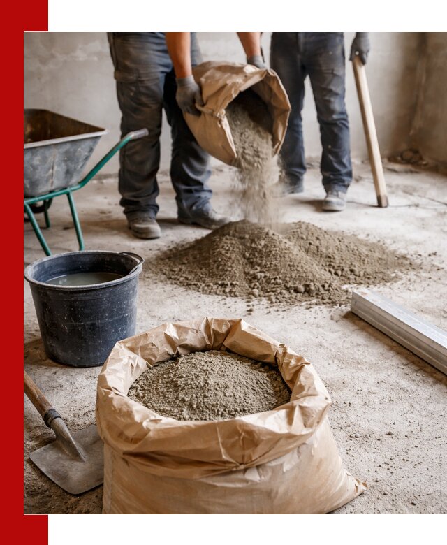 Доставка сухой смеси для стяжки в Уфе