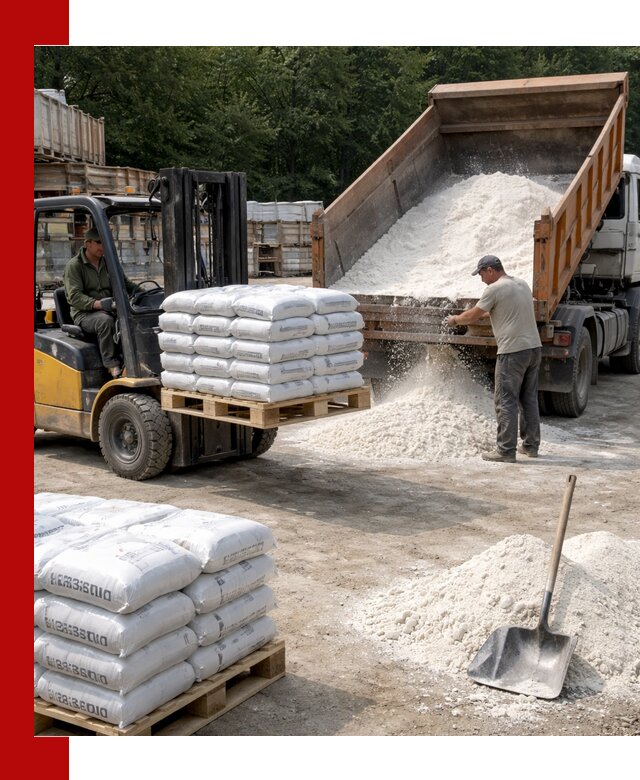 Доставка строительной извести оптом и в розницу в Уфе
