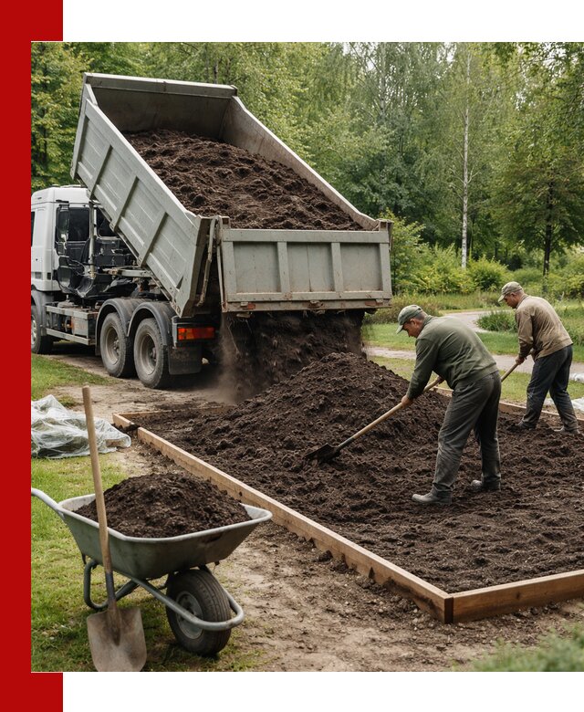 Доставка грунта для озеленения и благоустройства в Уфе