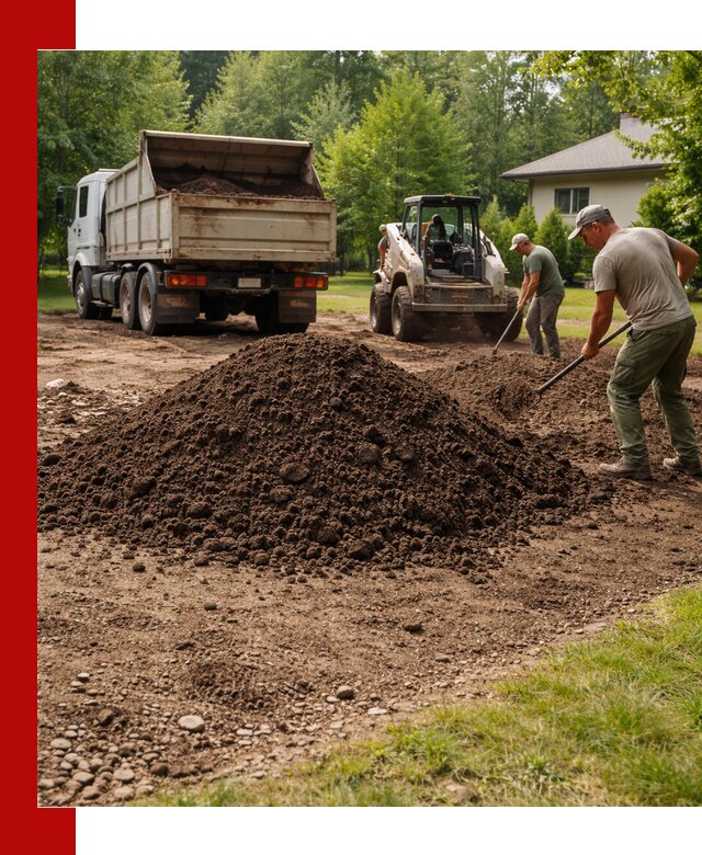 Доставка и укладка грунта для газона в Уфе