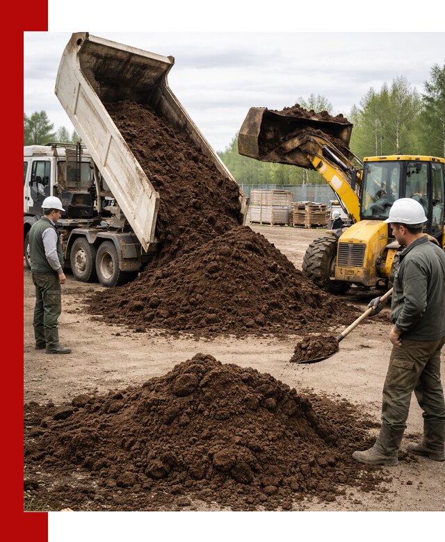 Доставка торфа оптом и в мешках в Уфе