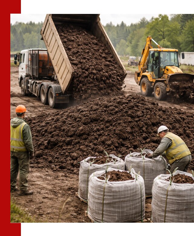 Доставка нейтрального торфа в Уфе оптом и в розницу