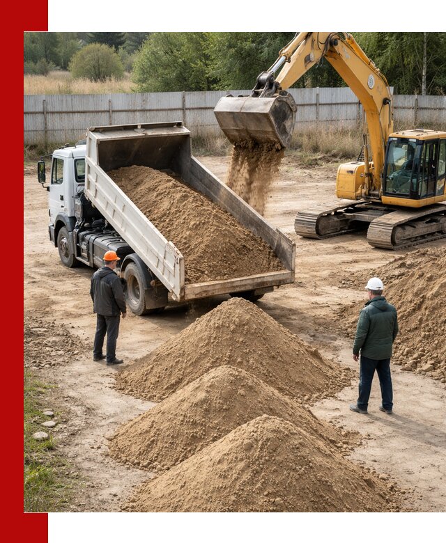 Доставка супеси вагонными и автопартиями в Уфе