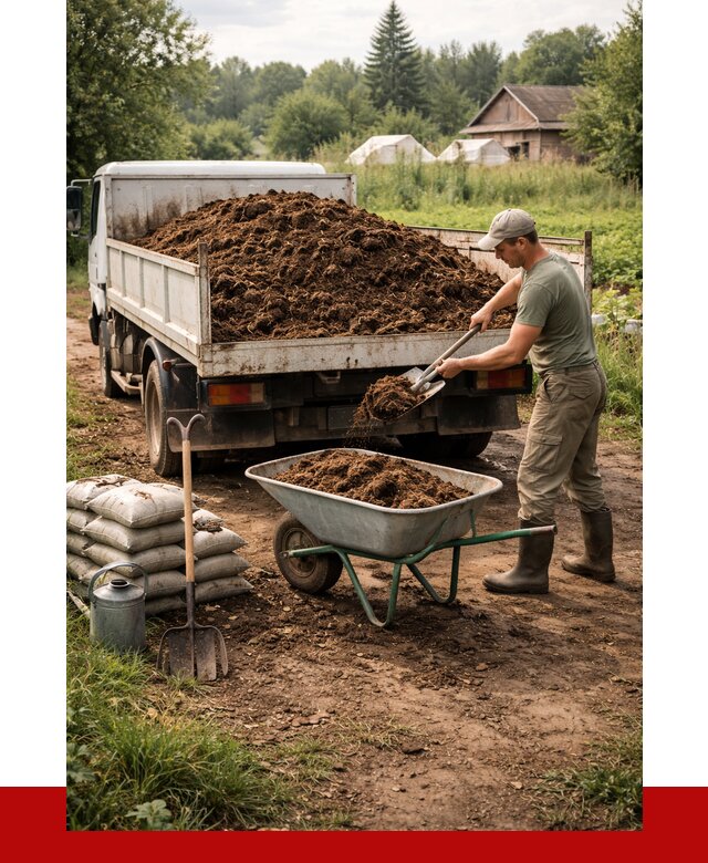 Купить коровий навоз с доставкой в Уфе от 1850 р. | ПРОНЕРУДУфа