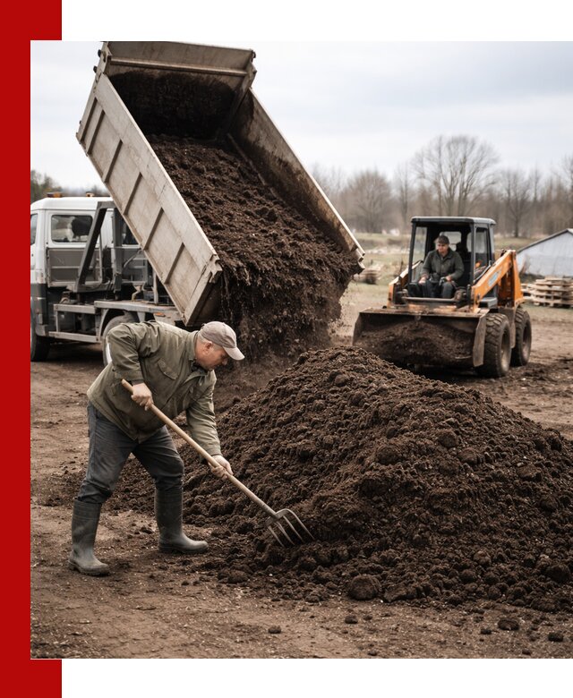 Доставка и продажа перегноя в Уфе быстро и дешево