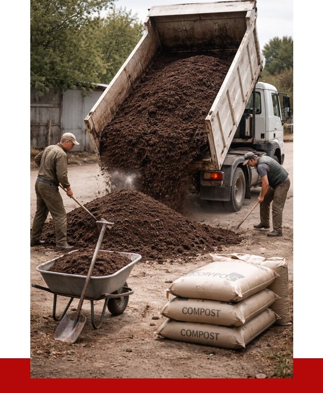 Купить компост в Уфе от 4316 р. за куб с доставкой | ПРОНЕРУДУфа