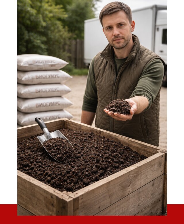 Купить биогумус в Уфе с доставкой от 8734 р. за куб | ПРОНЕРУДУфа