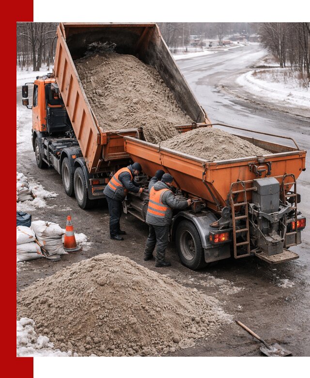 Поставка и вывоз пескосоля в Уфе оптом и в розницу