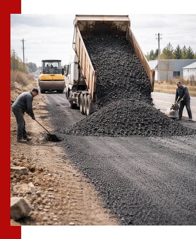 Асфальтовая крошка для дорог в Уфе — поставка и доставка